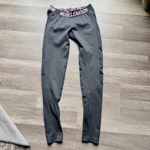 Muscle Nation Womens Gray Athletic M